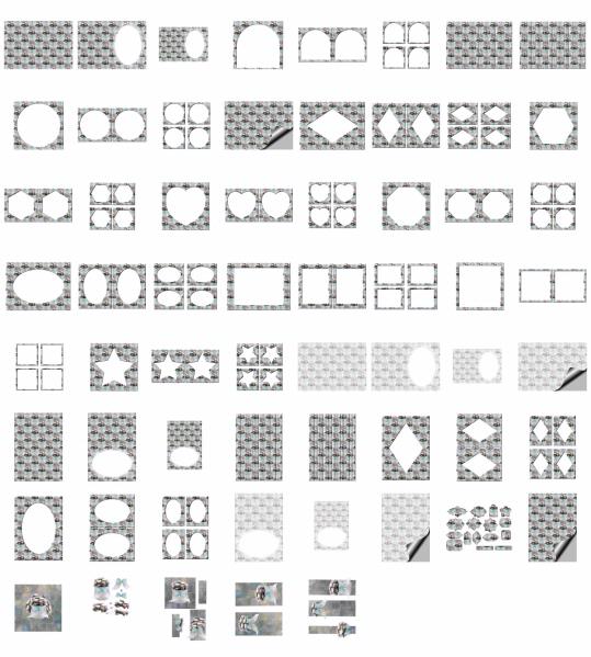 Porcelain Flowers Set 17 - 61 x A4 Pages to DOWNLOAD