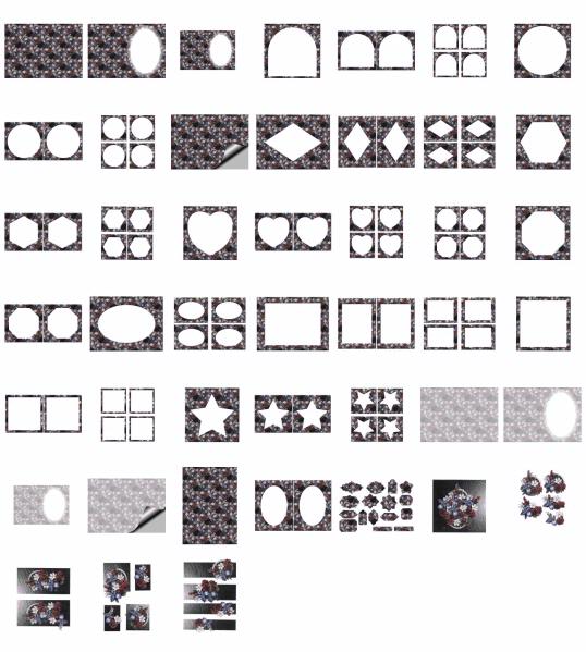 Porcelain Flowers Set 03 - 45 x A4 Pages to DOWNLOAD