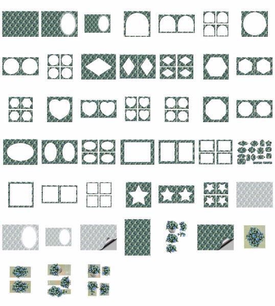 Porcelain Flowers Set 08 - 45 x A4 Pages to DOWNLOAD