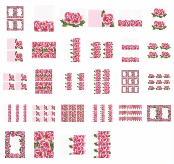 Ruby Roses - Card Set - 28 x A4 Pages Download