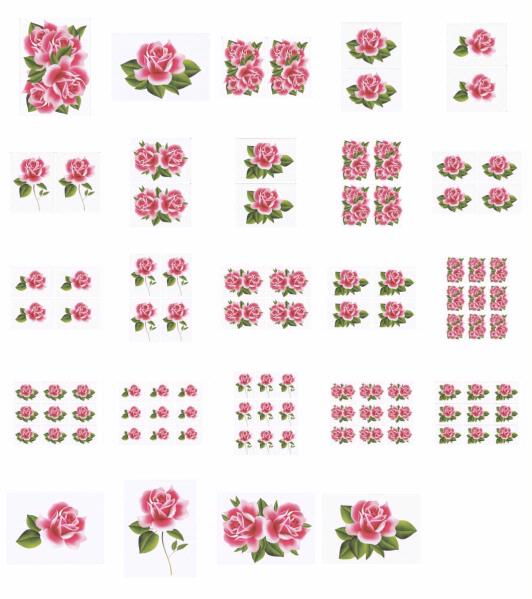 Ruby Roses - Toppers Set - 24 x A4 Pages Download