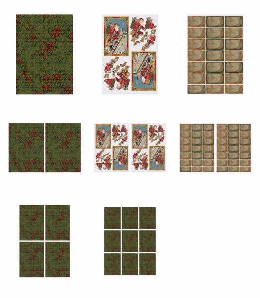 Traditional Santa Set 07 - 8 x A4 Pages to DOWNLOAD
