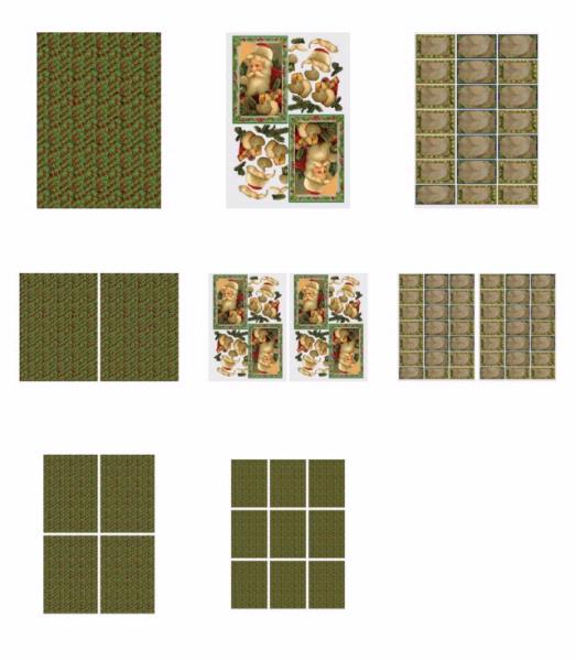 Traditional Santa Set 13 - 8 x A4 Pages to DOWNLOAD