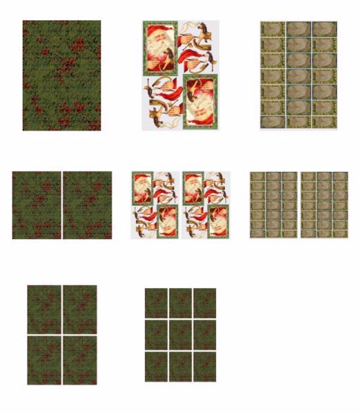 Traditional Santa Set 15 - 8 x A4 Pages to DOWNLOAD