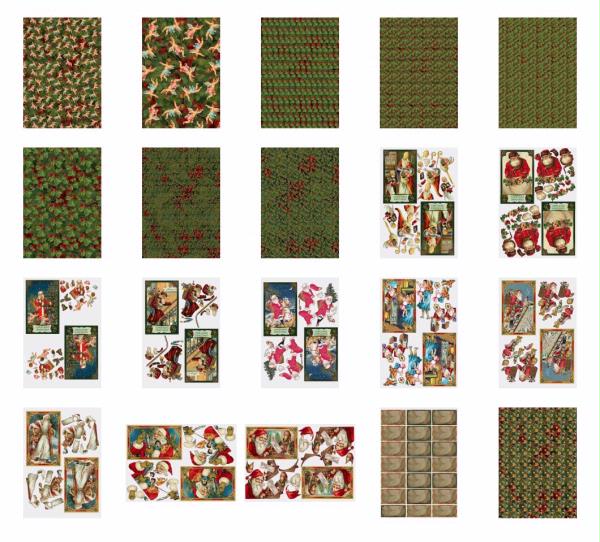 Bumper Christmas Santa Set 1 - 20 Fantastic Sheets to DOWNLOAD