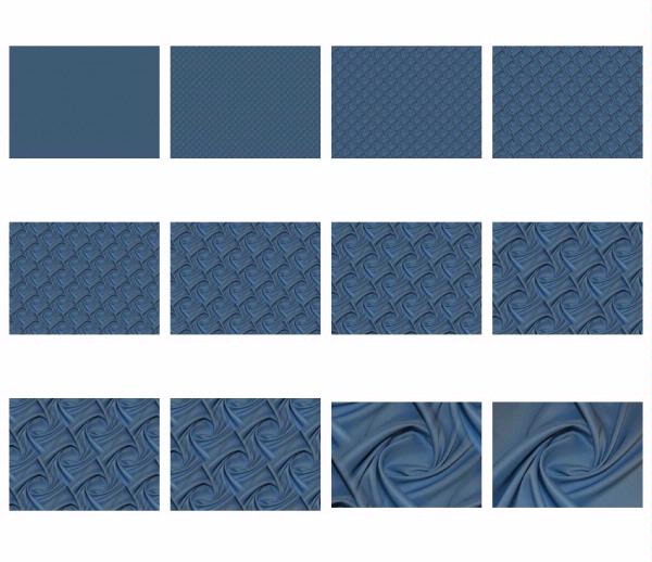 Silk Background Dusky Blue Set - 12 Sensational Pages