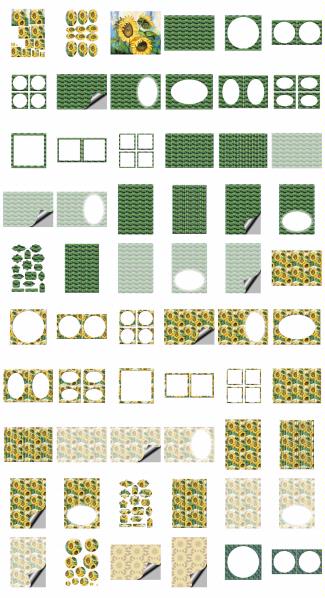 Sensational Sunflowers D1 Download - 65 x A4 Pages