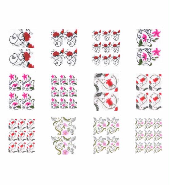 Swirley Flowers 12 x A4 Pages to Download