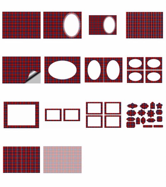 Tartan Set 08. 14 Pages to DOWNLOAD