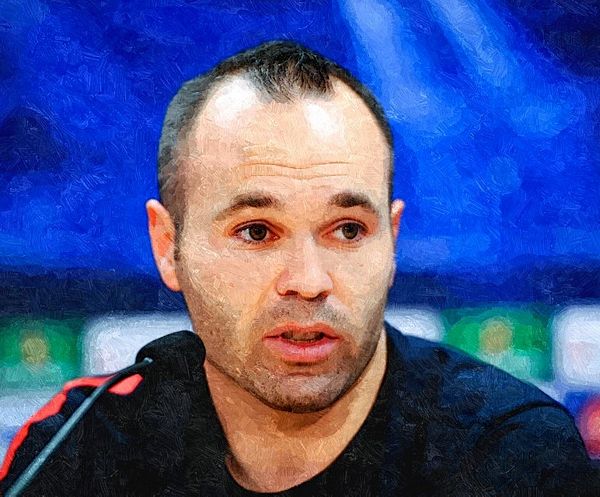 Andres Iniesta Oil Painted Effect Download - 20 Pages