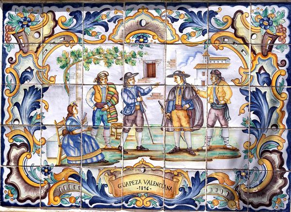 Old Spanish Tiles - 12 A4 to DOWNLOAD
