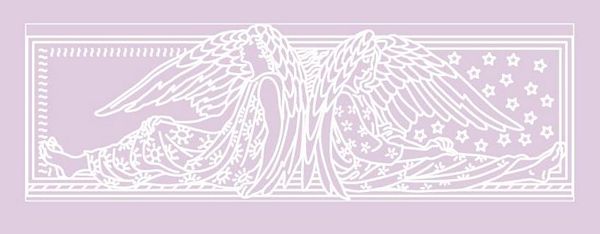 Digital White Work Angel 1 <b>Purple 4 Sizes - 4 x A4 Sheets Download