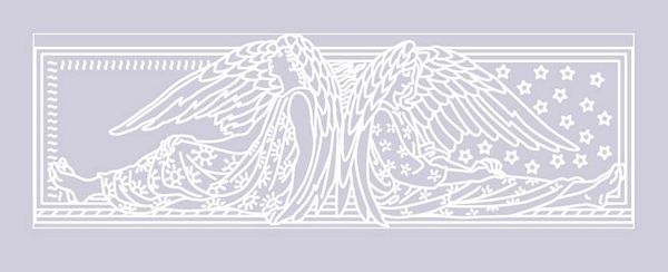 Digital White Work Angel 1 <b>Violet 4 Sizes - 4 x A4 Sheets Download
