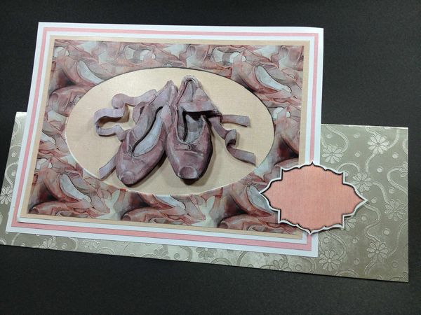 Ballet Shoes Oval Frame Project Download - 8 x A4 Pages