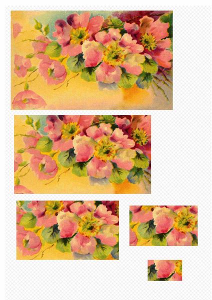 25 Sheets of Gorgeous Rectangle Botanical Stackers