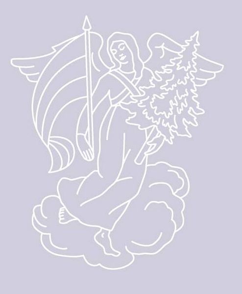 Digital White Work Angel 3 <b>Violet 4 Sizes - 4 x A4 Sheets Download