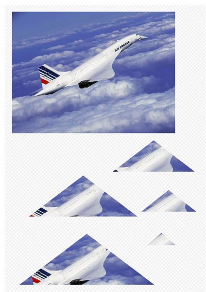 Concorde Image 2 Triangle Stackers - 1 x A4 Page to DOWNLOAD