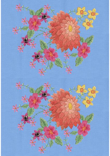 Dots Heirlooms Bold Blooms Medium 3D Set -23 x A4 Sheets <b>DOWNLOAD