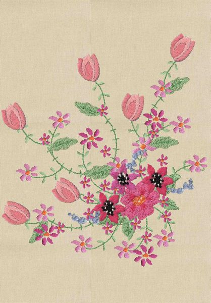 Dot's Heirlooms Bold Blooms Set 04 - 74 x A4 Pages <b>DOWNLOAD