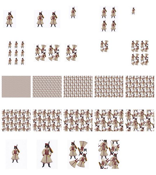 Fabric Effect Doll Set 01 - 24 Pages to Download