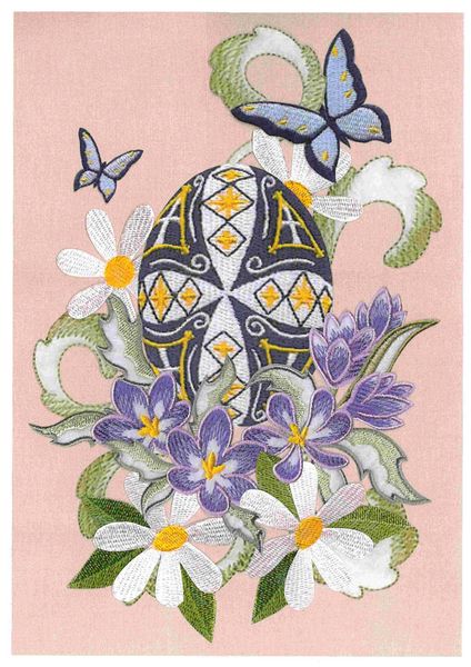 Stitched Effect Fabric Eggs Set 06 - 34 Pages to DOWNLOAD