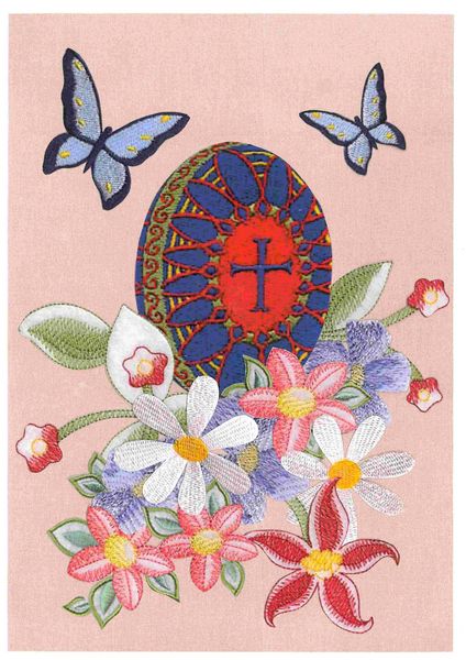 Stitched Effect Fabric Eggs Set 03 - 34 Pages to DOWNLOAD
