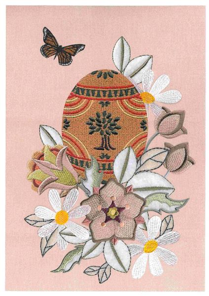 Stitched Effect Fabric Eggs Set 07 - 34 Pages to DOWNLOAD