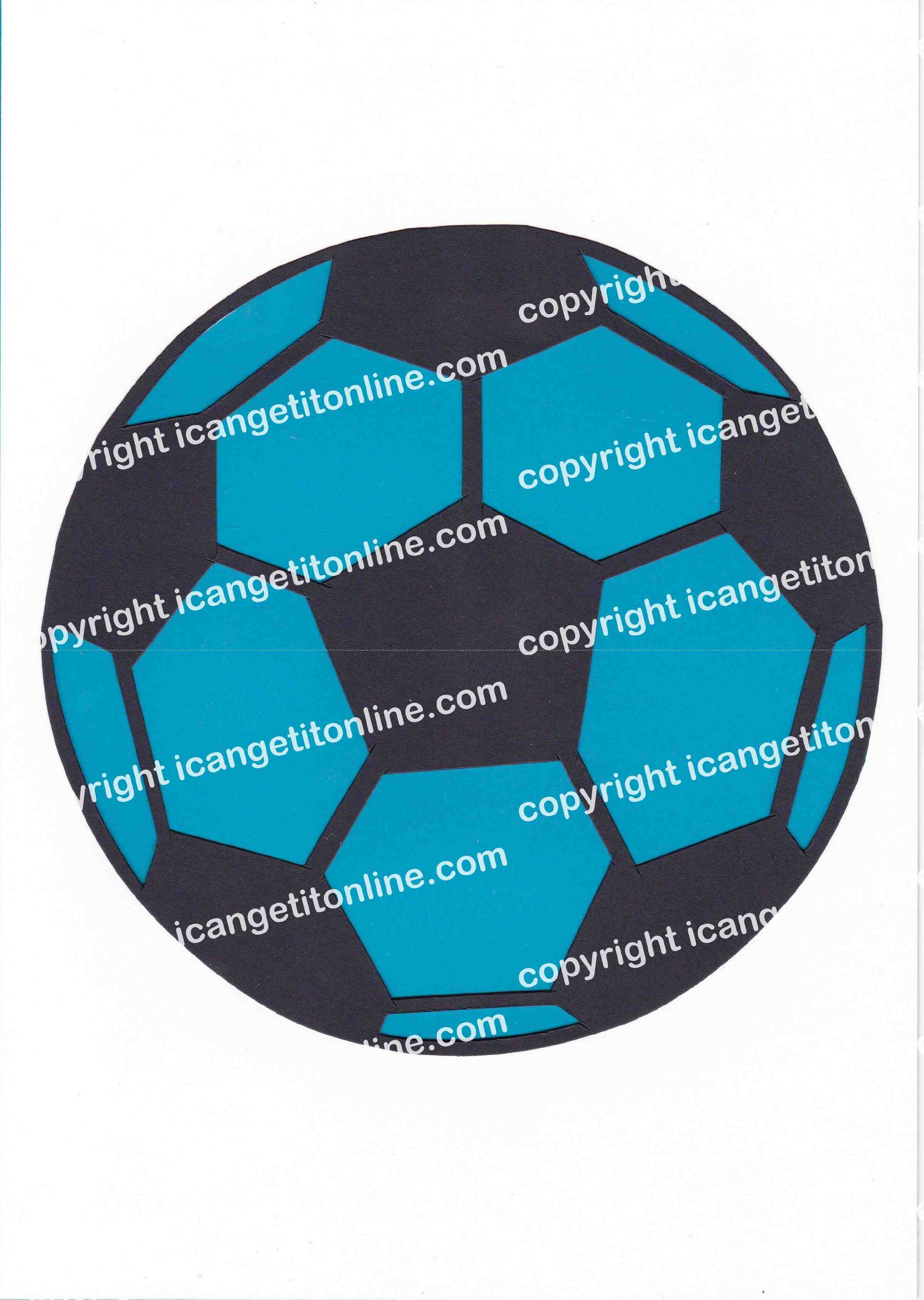 Football Set - Light Blue Strip - <B>WATERMARK NOT ON PURCHASED SET</B> 300 Pages to Download