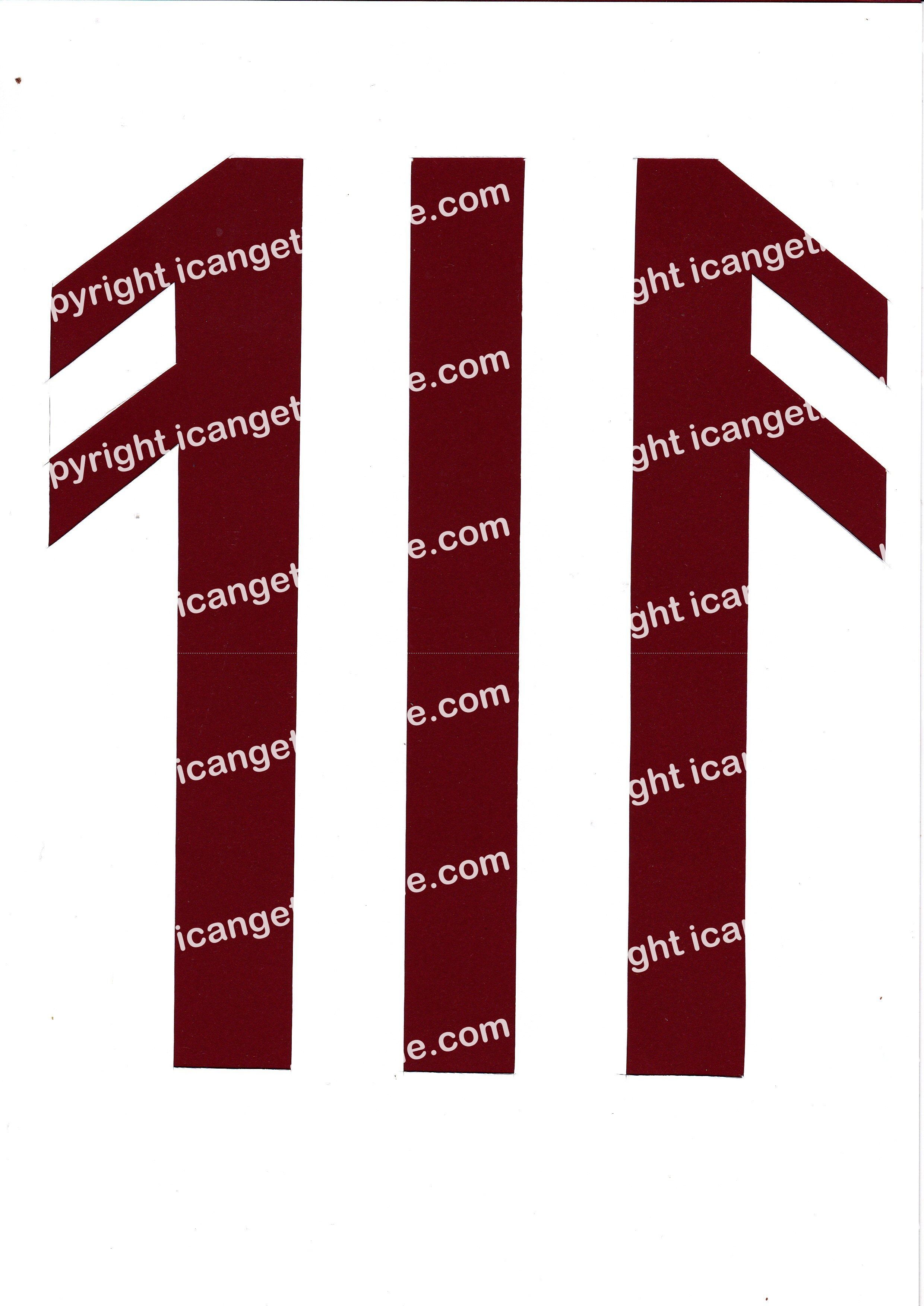 Football Set - Burgundy and White Vertical Strip - <B>WATERMARK NOT ON PURCHASED SET</B> 300 Pages to Download