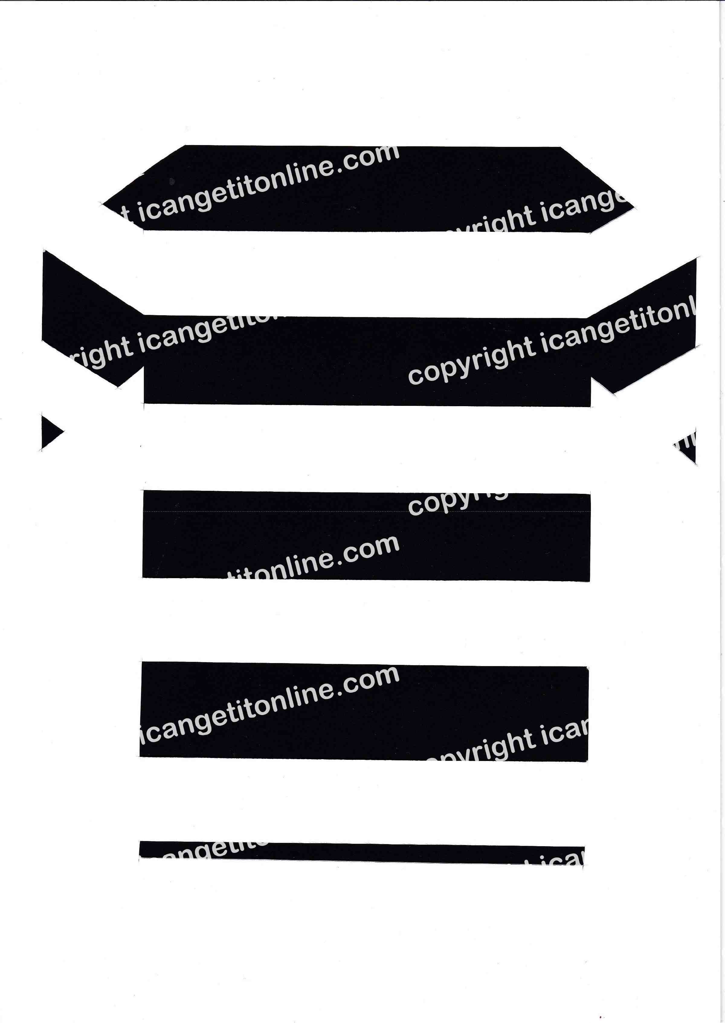 Football Set - Black and White Horizontal Strip - <B>WATERMARK NOT ON PURCHASED SET</B> 300 Pages to Download