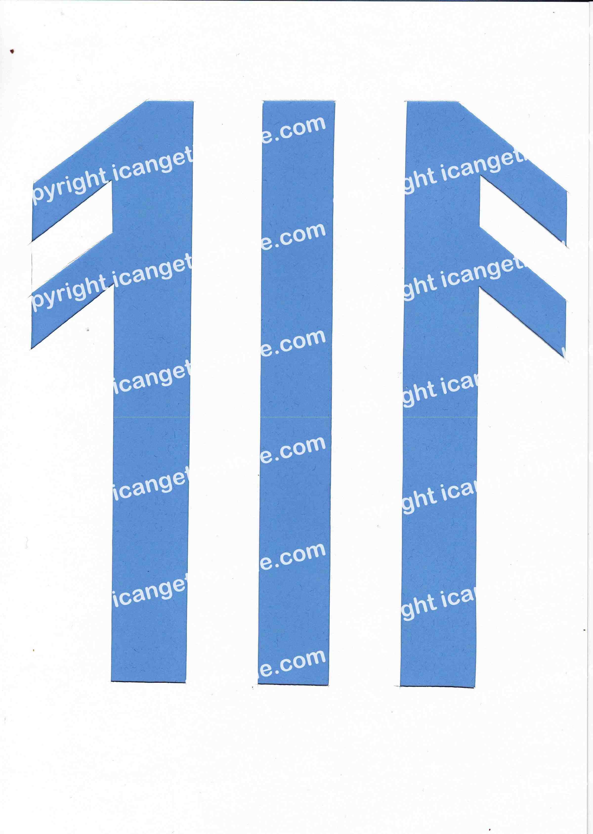 Football Set - Light Blue and White Vertical Strip - <B>WATERMARK NOT ON PURCHASED SET</B> 300 Pages to Download