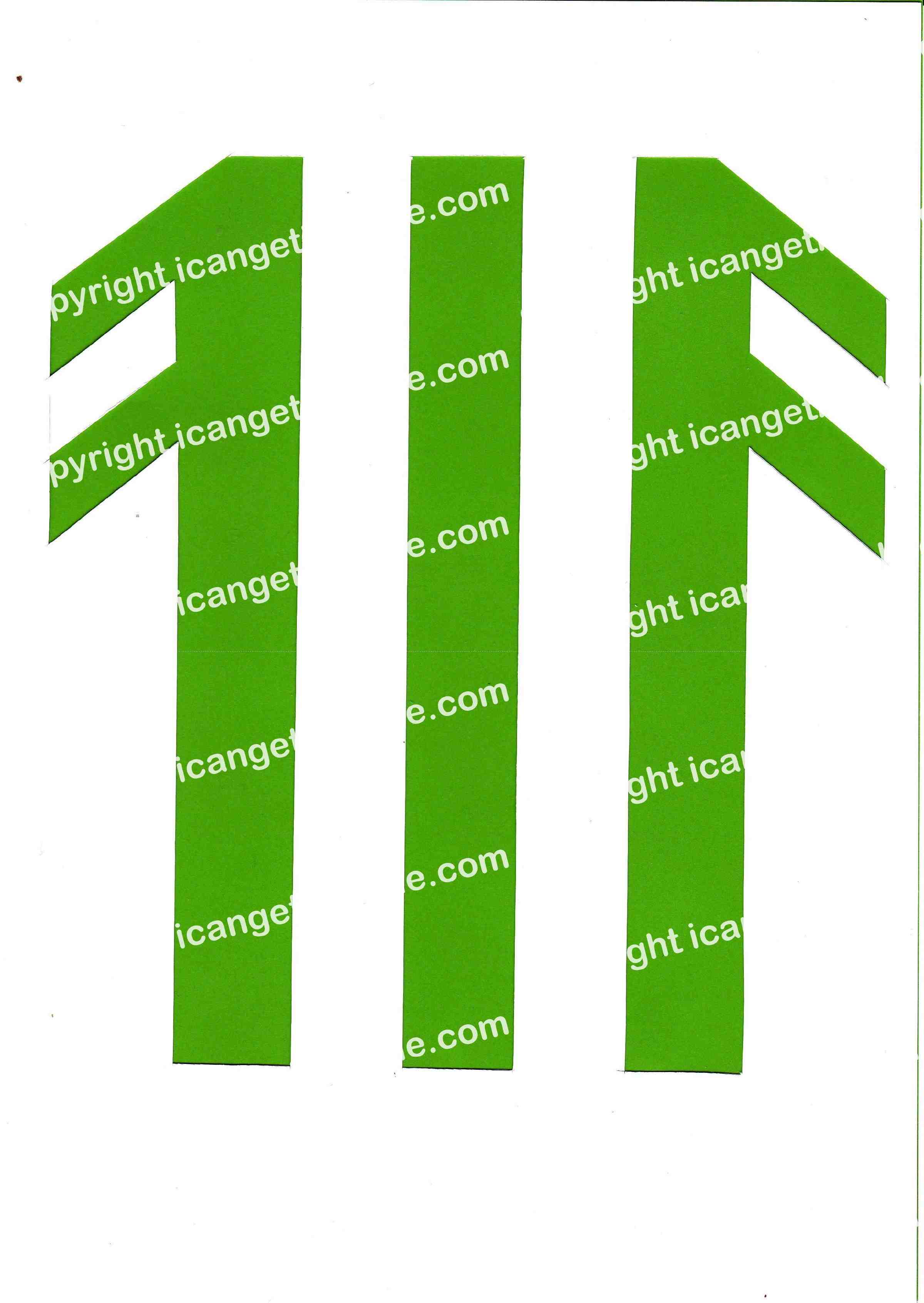 Football Set - Light Green and White Vertical Strip - <B>WATERMARK NOT ON PURCHASED SET</B> 300 Pages to Download