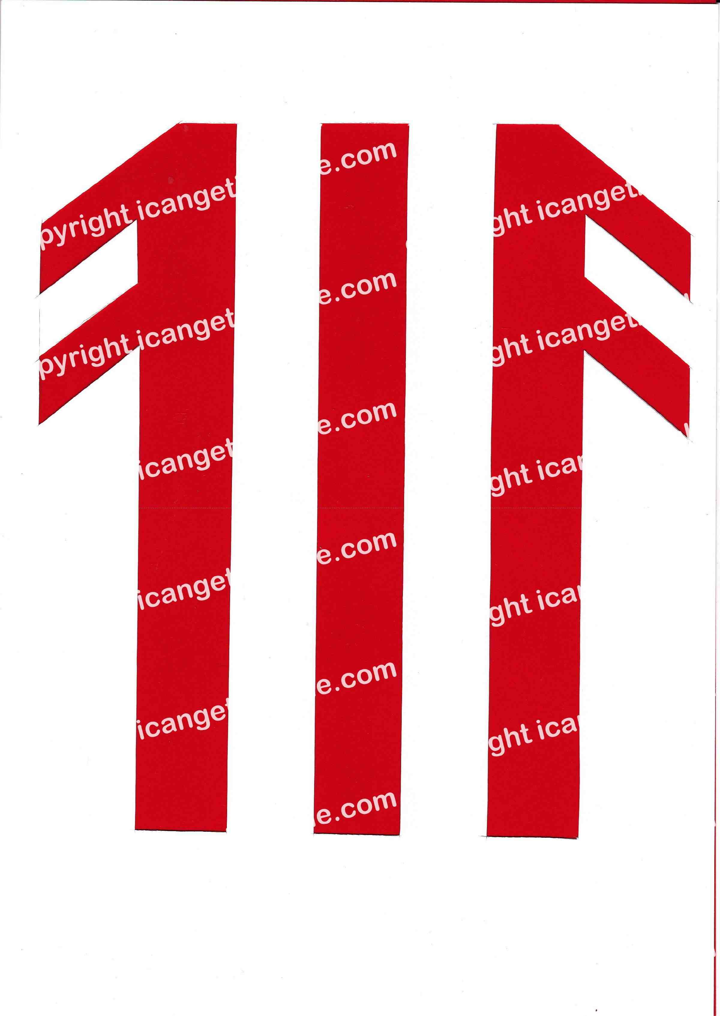 Football Set - Red and White Vertical Strip - <B>WATERMARK NOT ON PURCHASED SET</B> 300 Pages to Download