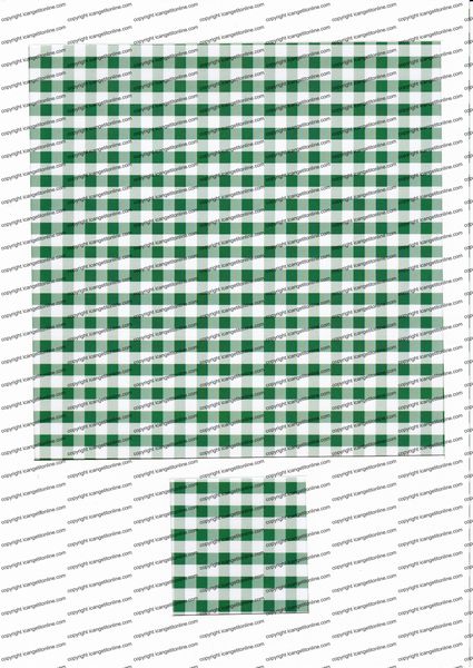 Gingham Folding Papers <b>Green</b> 26 Pages to Download