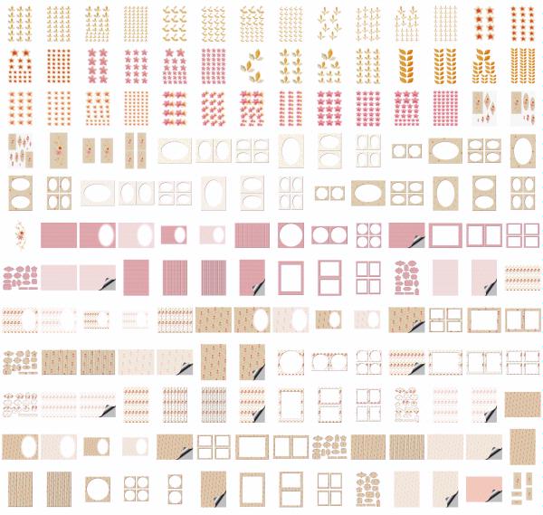 Pinks & Golds Set 9 - 168 Pages to Download