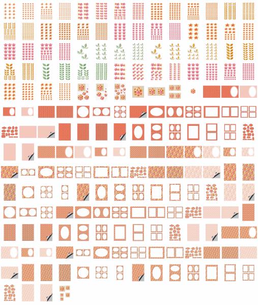 Pinks & Golds Set 10 - 200 Pages to Download