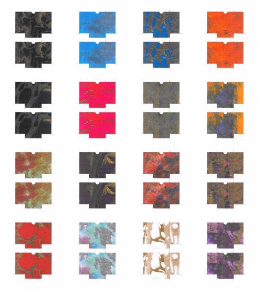Handmade Paper Effect Pocket Envelope Template Medium - 16 x A4 Pages to DOWNLOAD