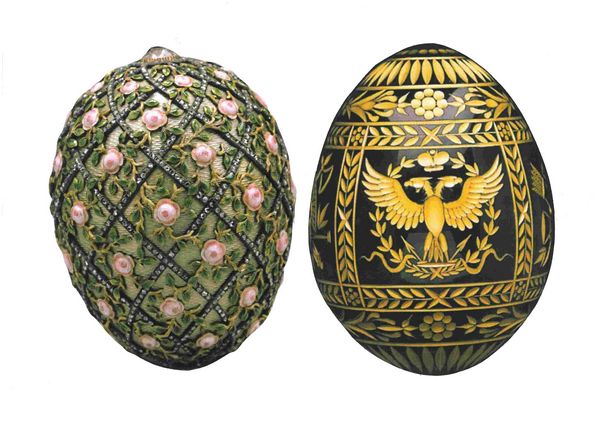 Russian Hand Decorated Egg Set 05 - 3 Pages to DOWNLOAD