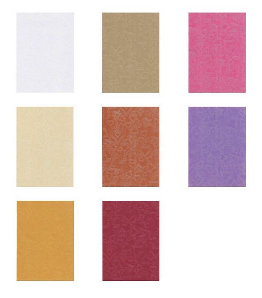 Embossed Effect Silky Heart Background Set - 8 Pages to Download