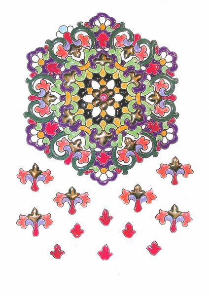 Spanish Plates Decoupage Set 2 - 12 x A4 sheets to DOWNLOAD