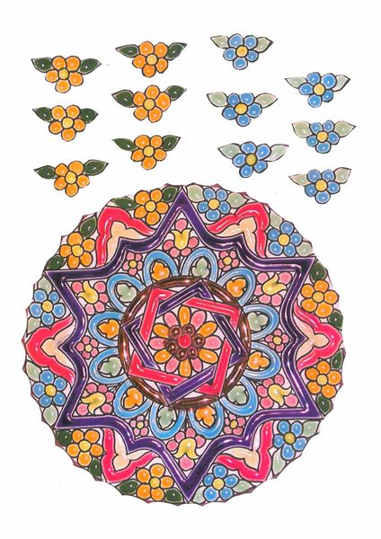Spanish Plates Decoupage Set 4 - 9 x A4 sheets to DOWNLOAD