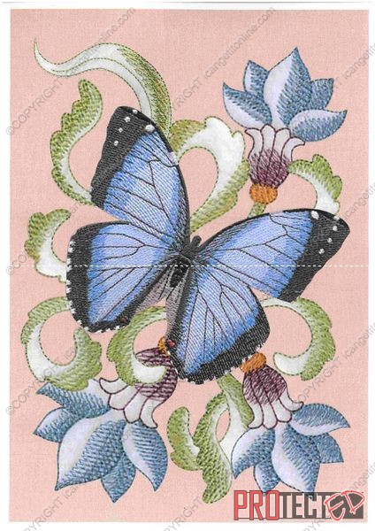 Stitch effect Butterfly and Flowers Set 02 - 37 Pages to DOWNLOAD