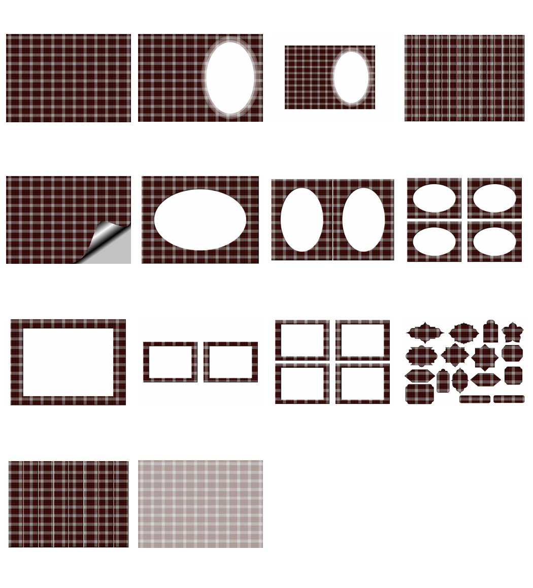 Tartan Set 44. 14 Pages to DOWNLOAD