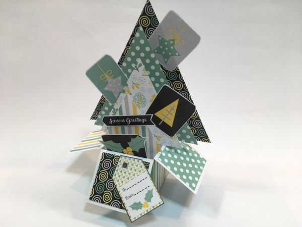Set 10 - Stunning Templates - <b>Folding Box Christmas Tree Template Set</b> 6 Sizes to Download
