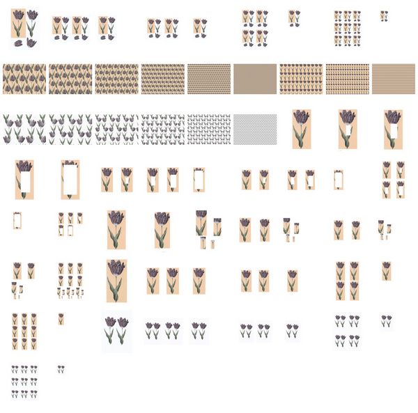 Spring Tulip Set 04 - 65 Pages to Download