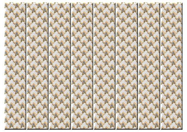 Christmas Jewel Ribbon Sheet Design 01 - 11 x A4 Page to DOWNLOAD