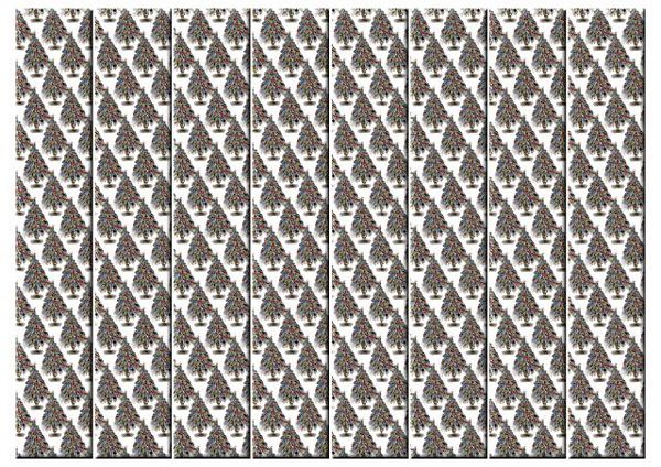 Christmas Jewel Ribbon Sheet Design 02 - 11 x A4 Page to DOWNLOAD
