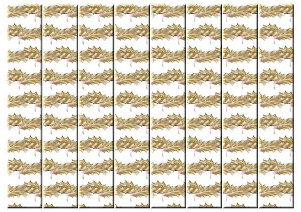 Christmas Jewel Ribbon Sheet Design 03 - 11 x A4 Page to DOWNLOAD