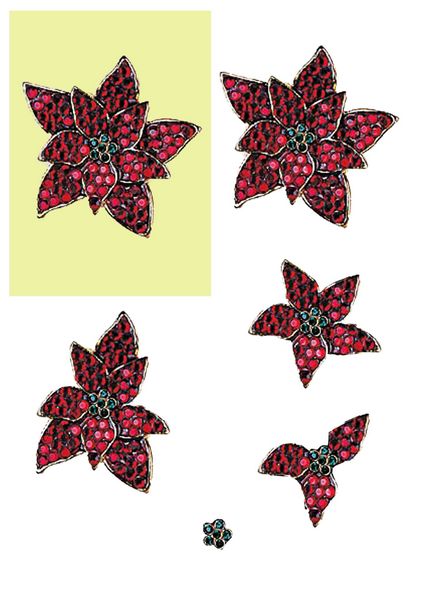 Christmas Jewel Decoupage Design 11 - 10 x A4 Page to DOWNLOAD