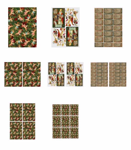 Traditional Santa Set 02 - 8 x A4 Pages to DOWNLOAD
